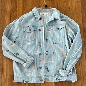 Disney cats denim jacket size medium